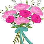 A large selection of bouquets