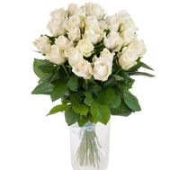 Букет из 25 белых роз