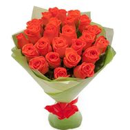 25 оранжевых роз