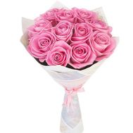 11 pink roses