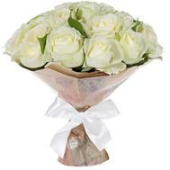 Букет из 25 белых роз