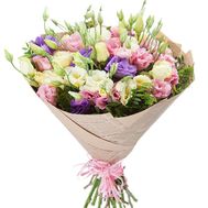 Букет разноцветных лизиантусов