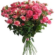 Beautiful bouquet of small-color roses