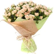 Fashionable bouquet of bush roses