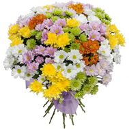 Осенний букет из хризантем