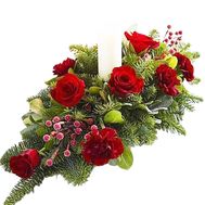 Композиция на стол со свечой