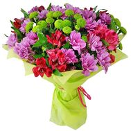 Colorful flowers in a bouquet