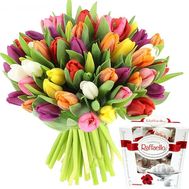 51 тюльпан с Raffaello