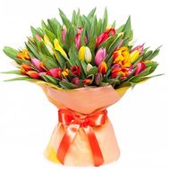 Букет из 101 тюльпана