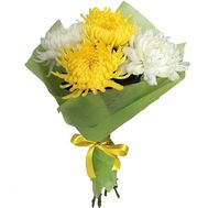 Букет з 5 одноголових хризантем
