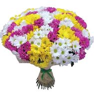 Букет из 51 хризантемы