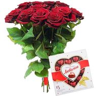 11 роз и конфеты