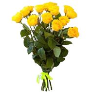15 желтых роз