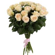 21 кремовая роза