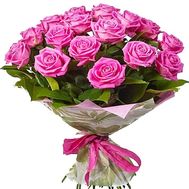 25 розовых роз в букете