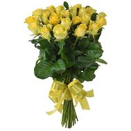 33 желтые розы