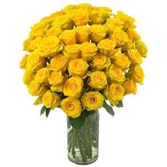 45 желтых роз