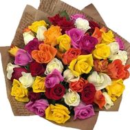 51 роза в бумаге