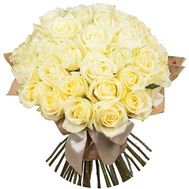 Букет из 41 белой розы