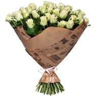 Букет из 65 белых роз