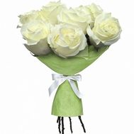 Букет из 7 белых роз