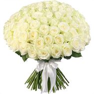 Элегантный букет из белых роз