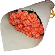 Классический букет оранжевых роз