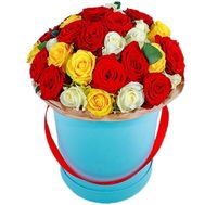 Коробка из роз микс