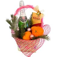 Новогодняя корзинка комплимент