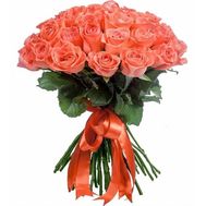 33 оранжевые розы