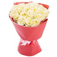 Букет из 21 белой розы