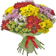 Букет из 25 хризантем