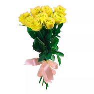 Букет из 9 желтых роз
