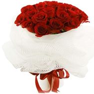 Букет цветов из 25 красных роз