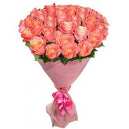 Букет из персиковых роз