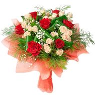 Букет из разноцветных роз