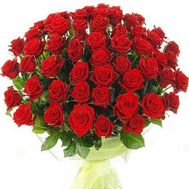 Букет цветов из 51 красной розы