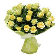Bouquet of flowers from 31 yellow roses