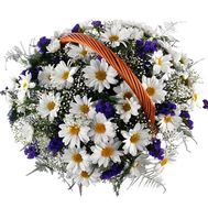 Кошик квітів з 9 ромашковою хризантеми