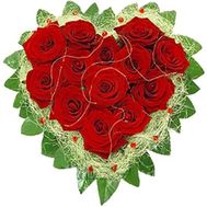 Сердце из роз