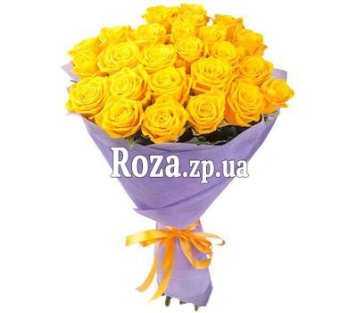 25 желтых роз