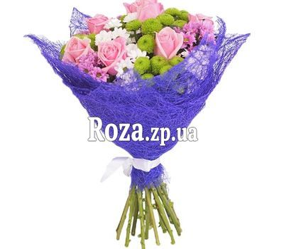 Букет з троянд і хризантем Букет з троянд і хризантем