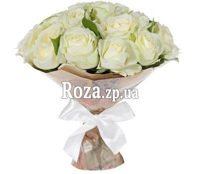 Bouquet of 25 white roses