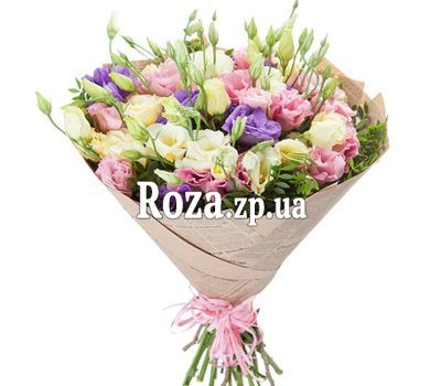 Букет разноцветных лизиантусов Букет разноцветных лизиантусов