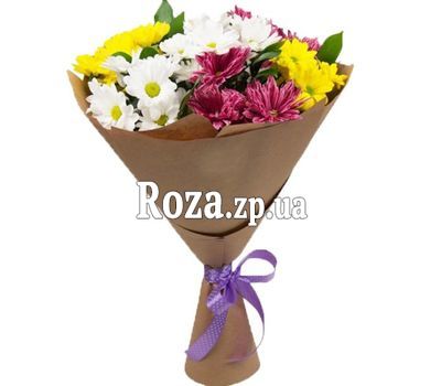 A bunch of 7 chrysanthemums in paper A bunch of 7 chrysanthemums in paper