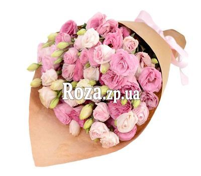 Pink eustoma in bouquet Pink eustoma in bouquet