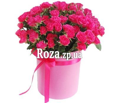 pink bush roses in a round box pink bush roses in a round box