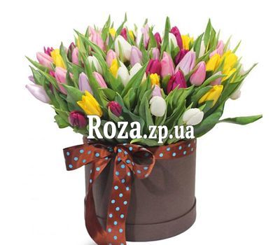 101 тюльпан в коробке 101 тюльпан в коробке