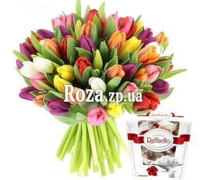 51 tulips with Raffaello