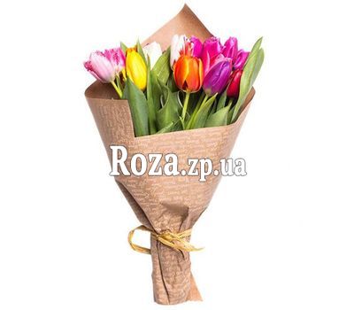 Bouquet of tulips for the sister